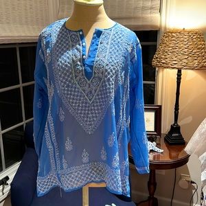 Indian embroidered light weight tunic top